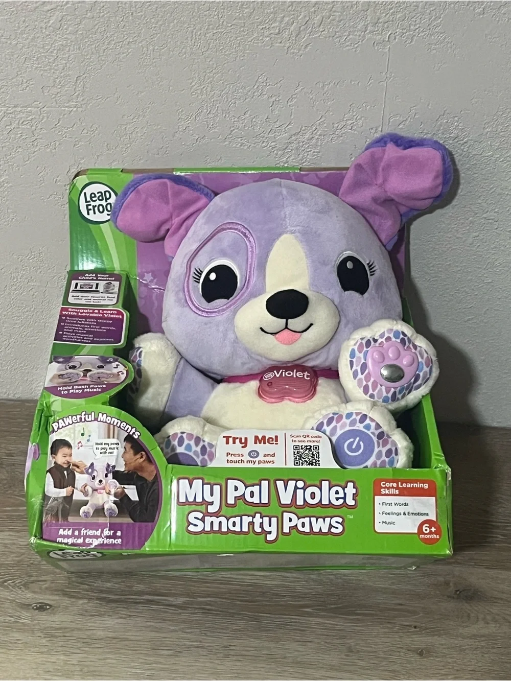 My Pal Violet Smarty Paws Plush - Purple
